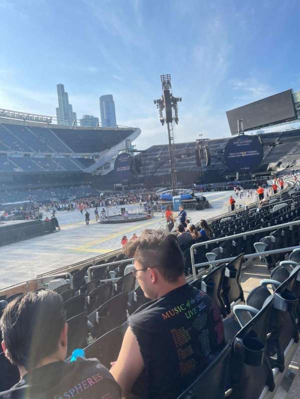 Soldier Field, block: 115, row: 10, seat: 10