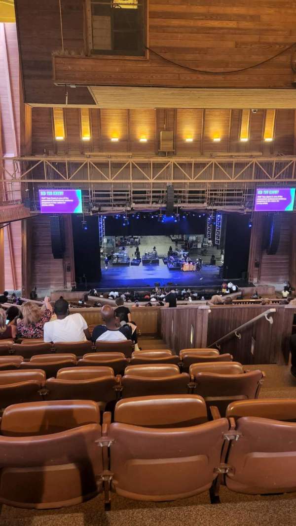 Filene Center, block: Loge C, row: K, seat: 308