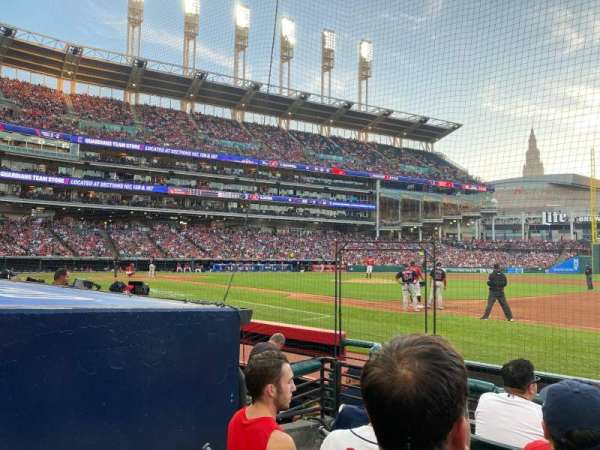 Progressive Field, block: 138, row: E, seat: 7