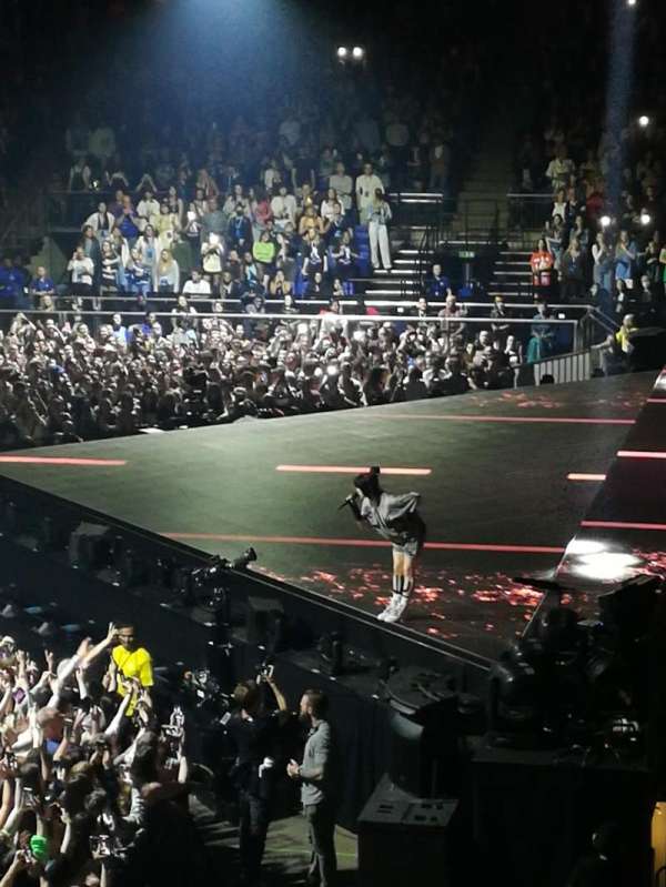 The O2, London, block: 113, row: T, seat: 397