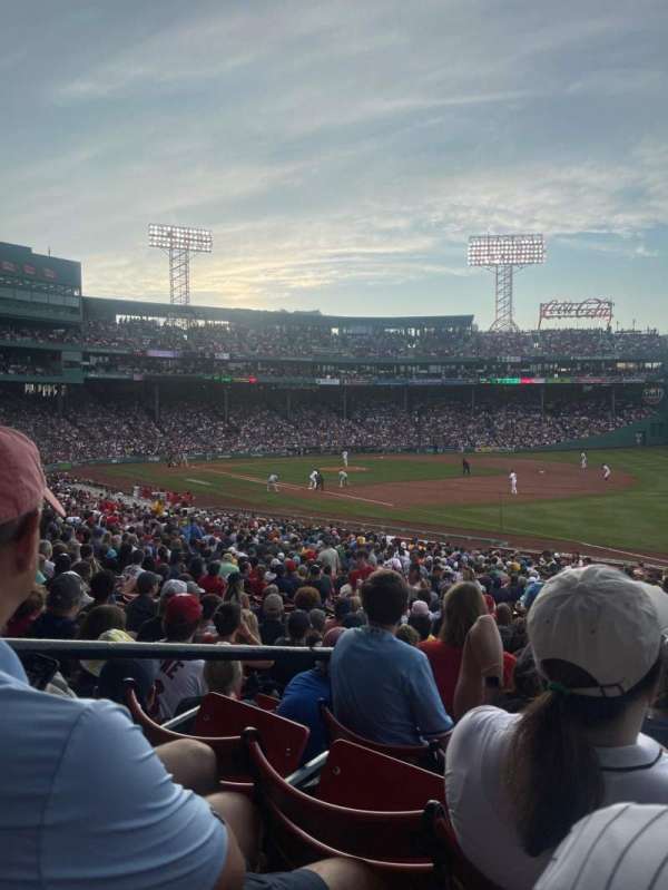 Fenway Park, block: Right Field Box 97, row: Xx, seat: 10