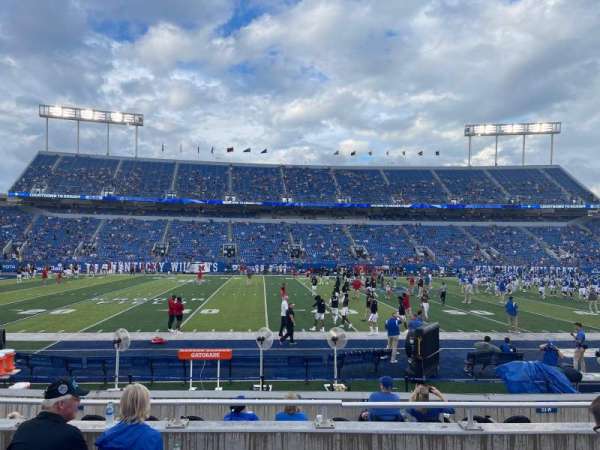 Kroger Field, block: 25, row: 10, seat: 18