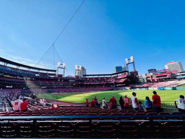 Busch Stadium, block: 132, row: 1, seat: 8 & 9