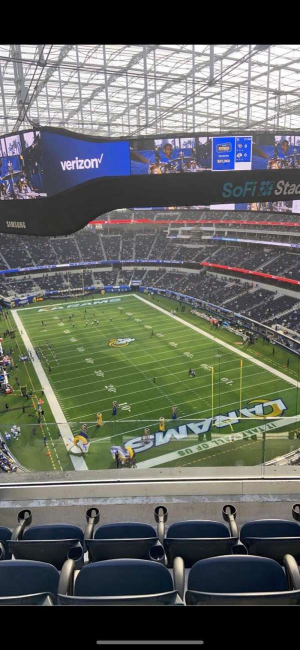 SoFi Stadium, block: 455, row: 4, seat: 7