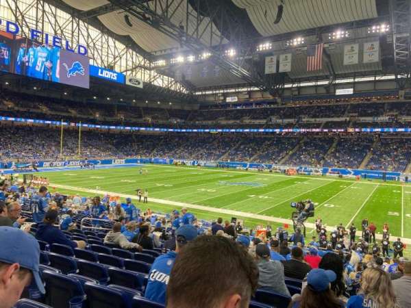 Ford Field, block: 108, row: 22, seat: 17