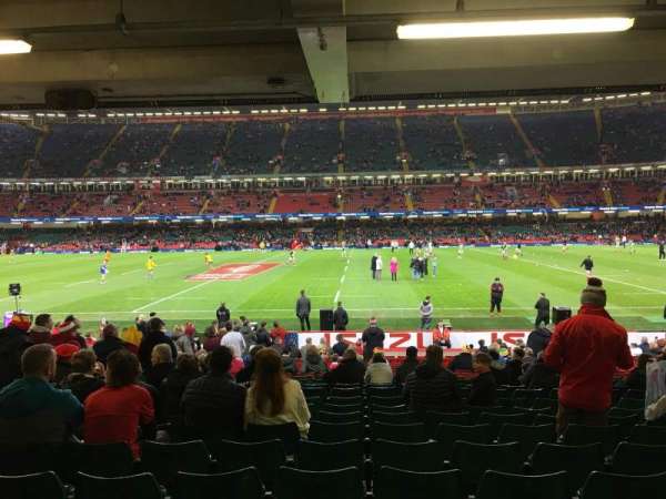 Principality Stadium, block: L29, row: 23, seat: 6