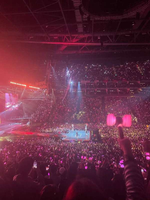 The O2, London, block: 102, row: Y, seat: 57