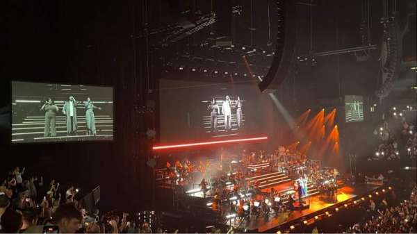 The O2, London, block: 101, row: X, seat: 43