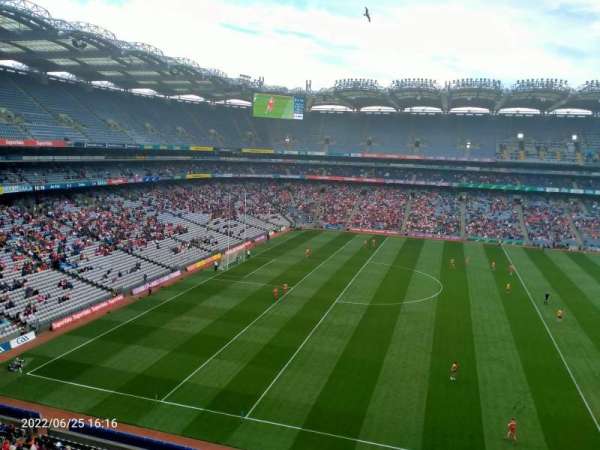 Croke Park, block: 708, row: A, seat: 21