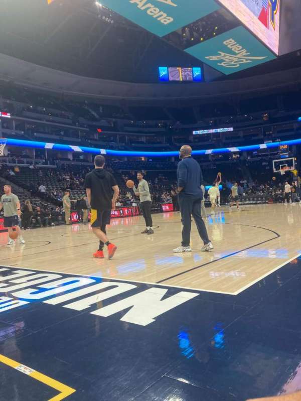 Ball Arena, block: Courtside, row: PCS, seat: 1