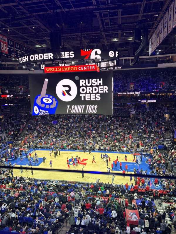 Xfinity Mobile Arena, block: 202, row: 1, seat: 12