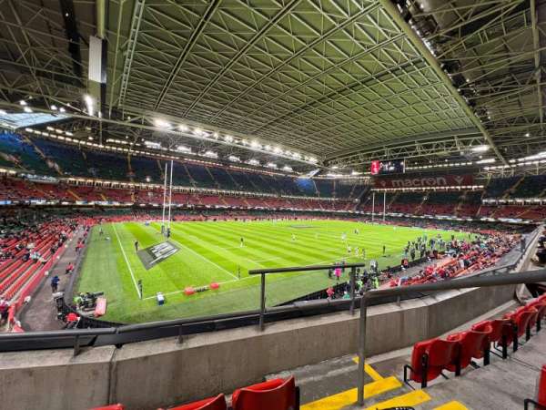 Principality Stadium, block: M14, row: 3, seat: 14