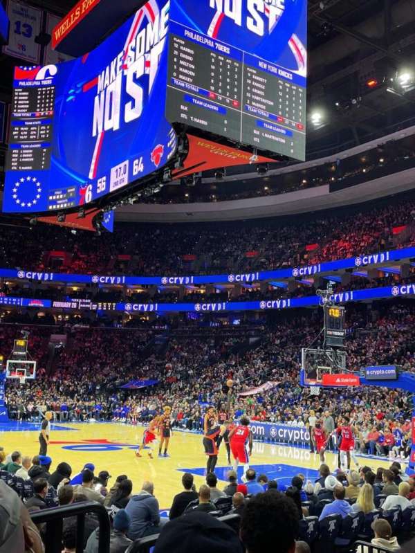 Xfinity Mobile Arena, block: 116, row: 4, seat: 5