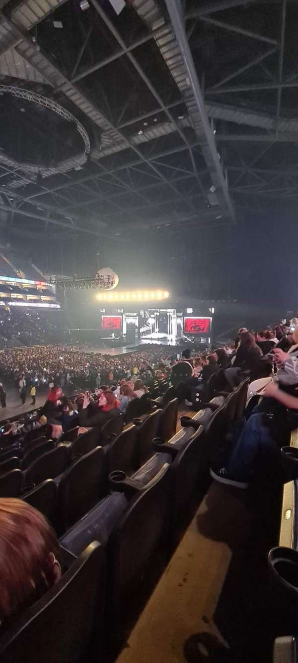 The O2, London, block: 110, row: V, seat: 291