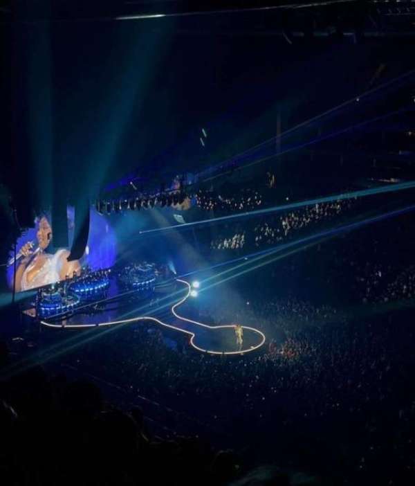 The O2, London, block: 406, row: N, seat: 575