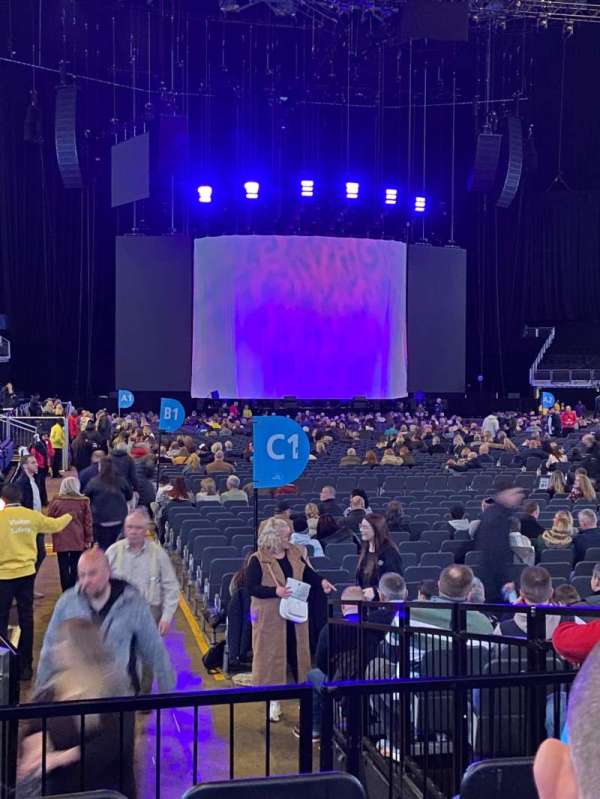 The O2, London, block: 106, row: A, seat: 166