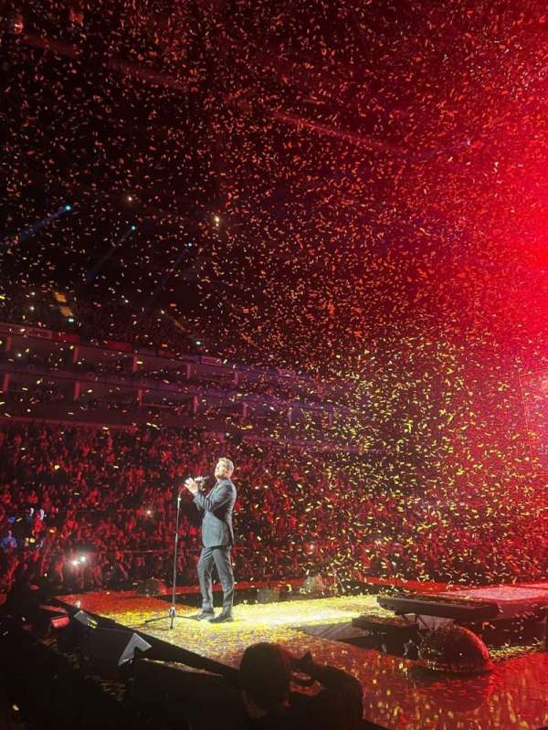 The O2, London, block: Floor B3, row: E, seat: 44