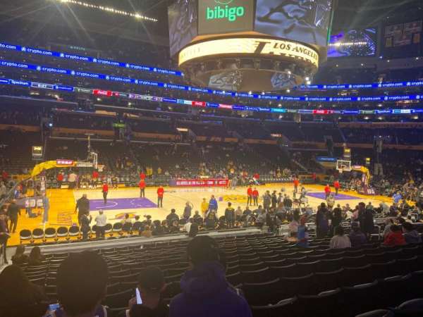 Crypto.com Arena, block: 112, row: 16, seat: 19