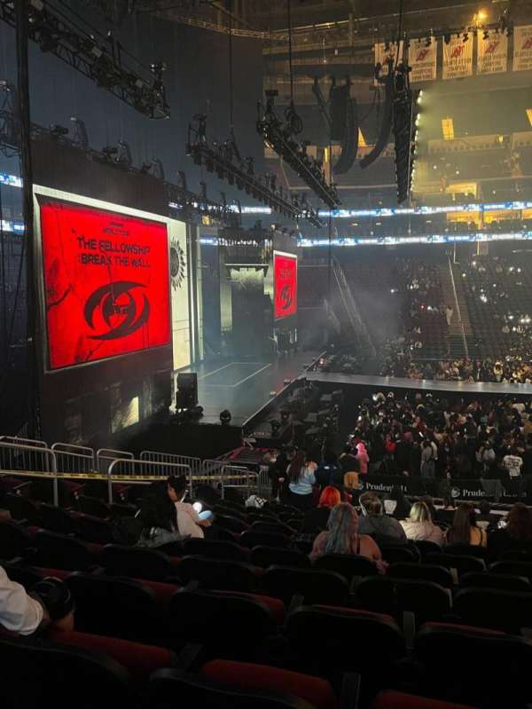 Prudential Center, block: 17, row: 16, seat: 8
