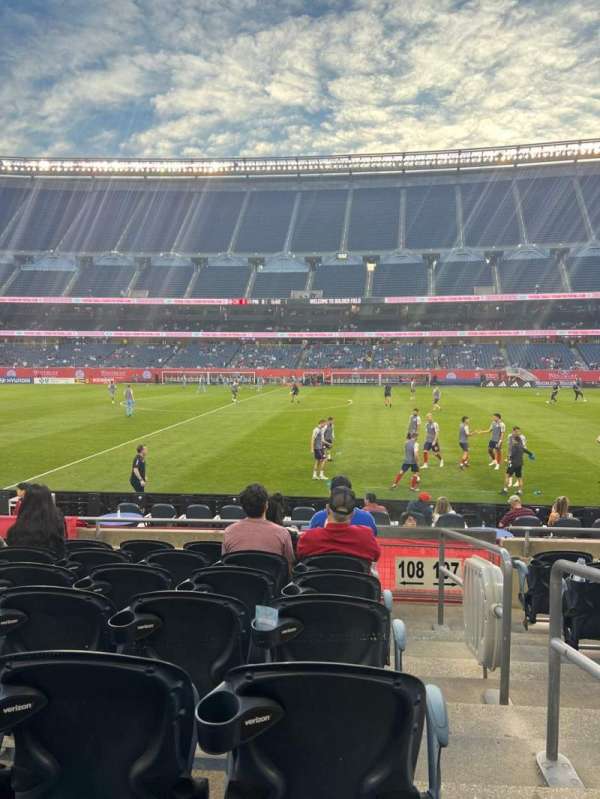 Soldier Field, block: 108, row: 7, seat: 19