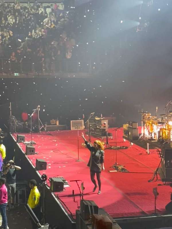 The O2, London, block: 113, row: L, seat: 35
