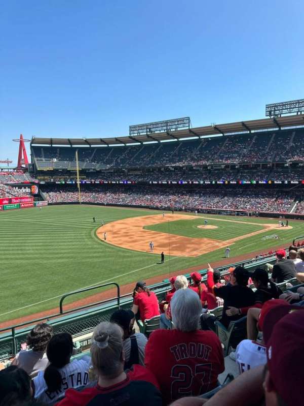 Angel Stadium, block: 310, row: F, seat: 8
