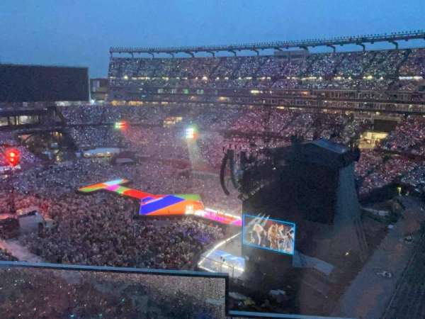 Gillette Stadium, block: 323, row: 2, seat: 17