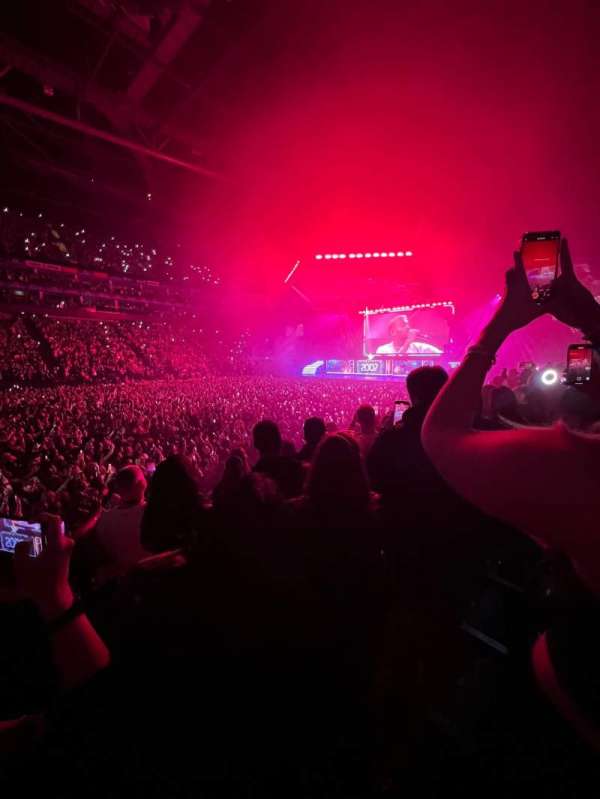 The O2, London, block: 111, row: j, seat: 325