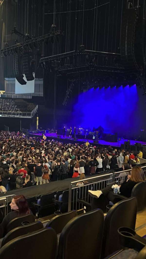 The O2, London, block: 111, row: M, seat: 355