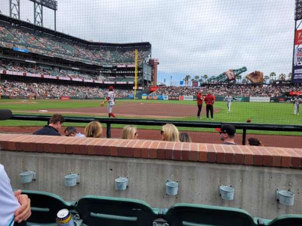 Oracle Park, block: 106, row: 3, seat: 5