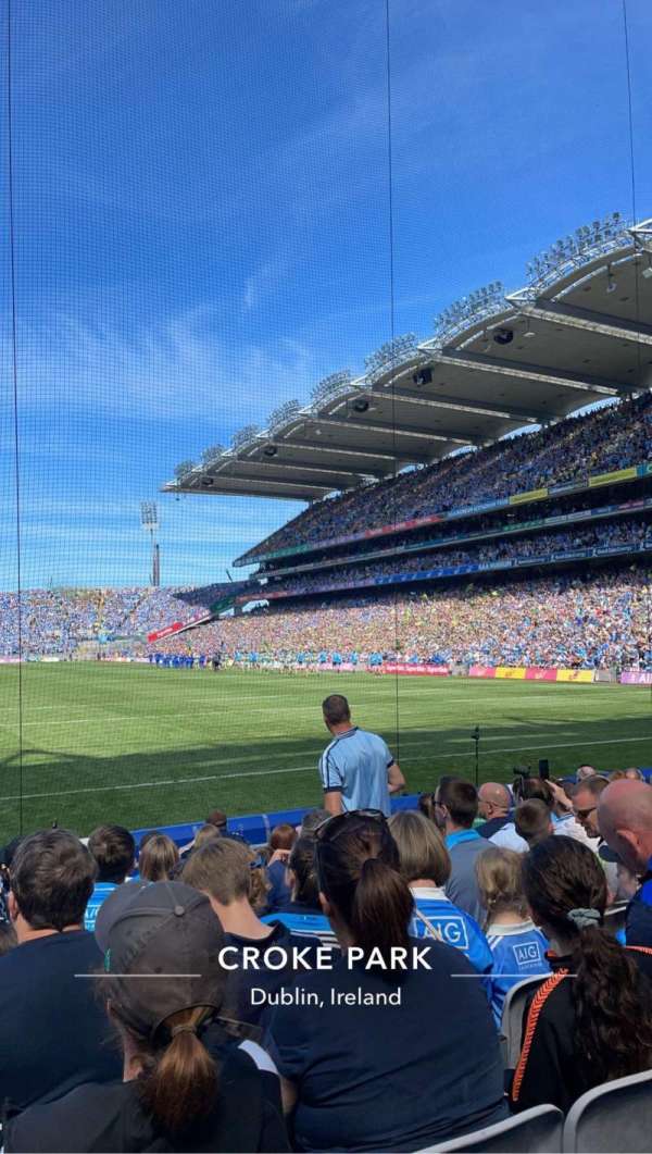 Croke Park, block: 318, row: K, seat: 14
