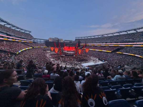 Gillette Stadium, block: 201, row: 21, seat: 19