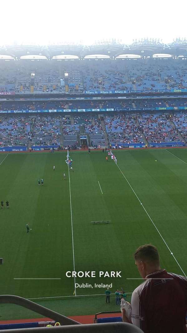 Croke Park, block: 706, row: J, seat: 17