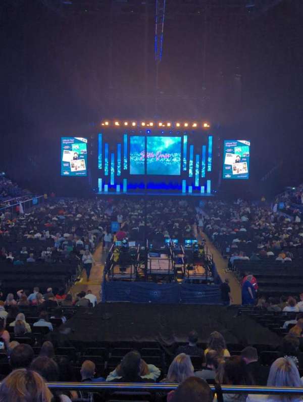 The O2, London, block: 107, row: R, seat: 203