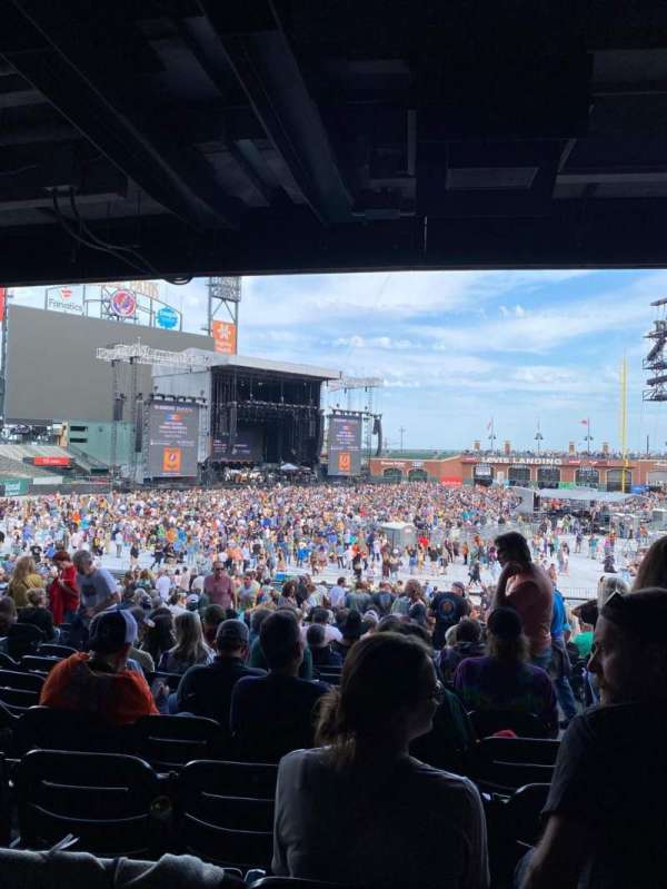 Oracle Park, block: 126, row: 36, seat: 17