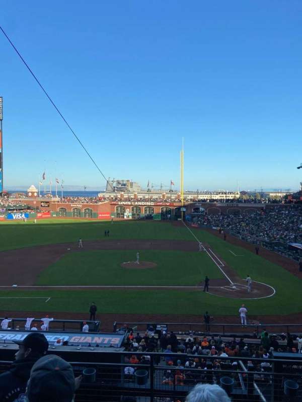 Oracle Park, block: 221, row: D, seat: 9
