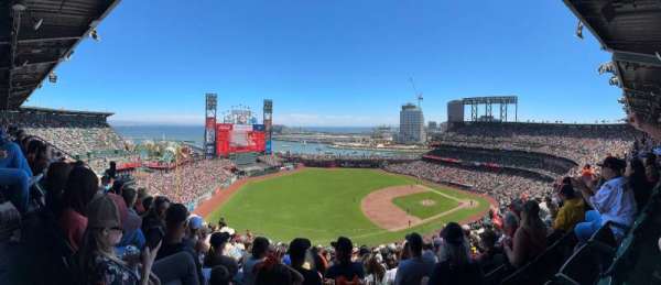 Oracle Park, block: VB327, row: 16, seat: 14