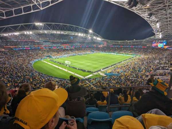 Accor Stadium, block: 401, row: 8, seat: 7