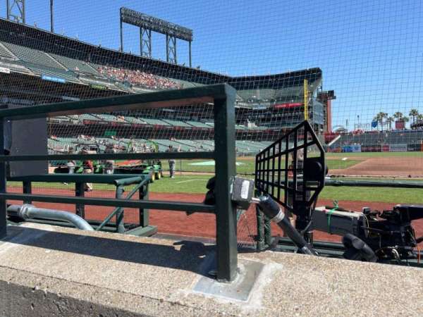 Oracle Park, block: 107, row: CC, seat: 8