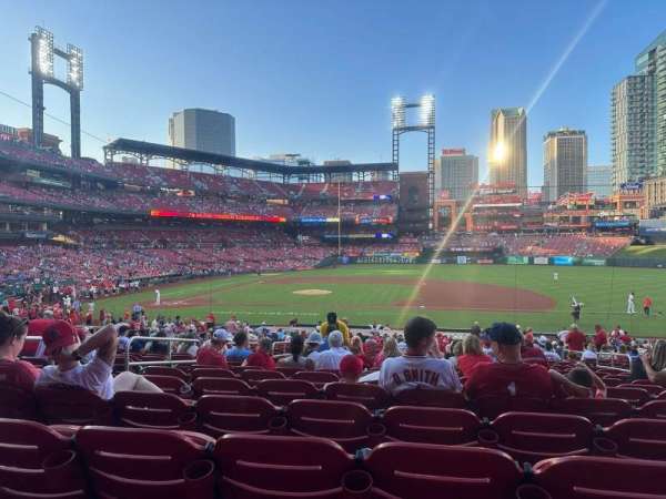 Busch Stadium, block: 143, row: 23, seat: 6