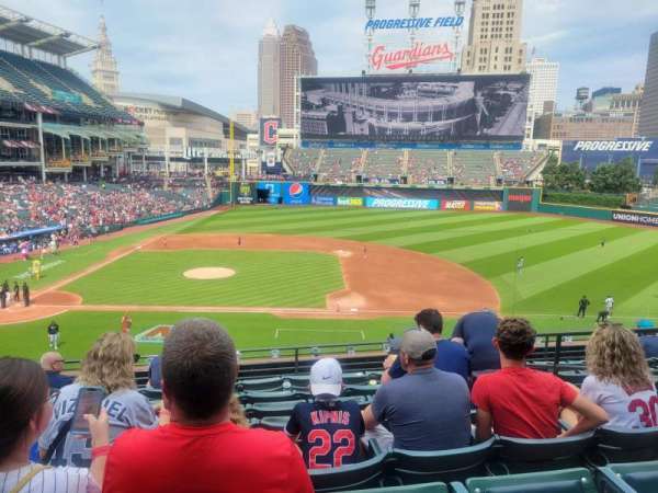 Progressive Field, block: 344, row: H, seat: 5