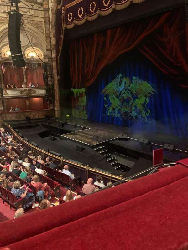 London Coliseum, block: Dress circle, row: A, seat: 11