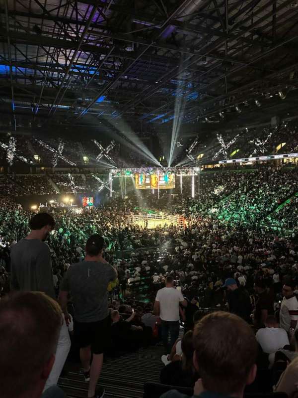 AO Arena, block: 107, row: U, seat: 2