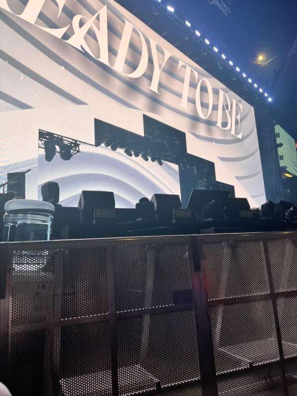 The O2, London, block: Floor A1, row: B, seat: 3