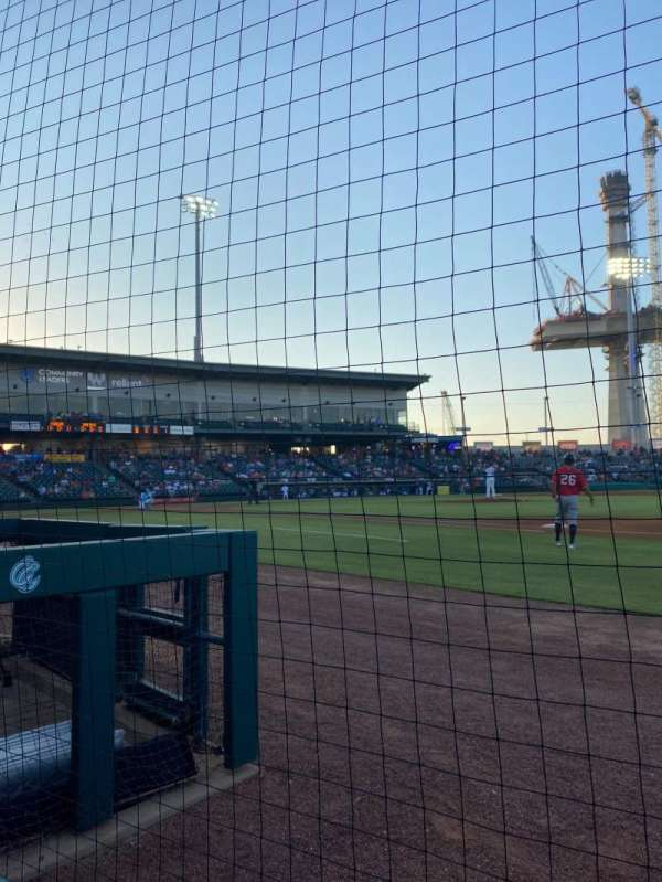 Whataburger Field, block: 125, row: 1, seat: 3