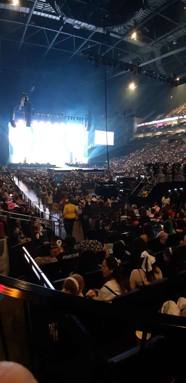 The O2, London, block: 105, row: H, seat: 144