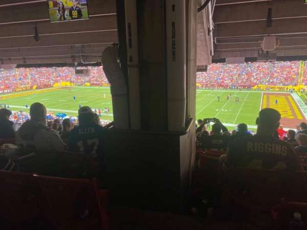 Northwest Stadium, block: 218, row: 17, seat: 11