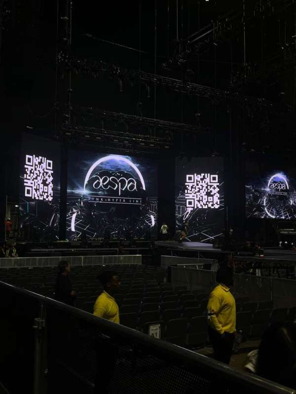 The O2, London, block: W101A, row: 1, seat: 9