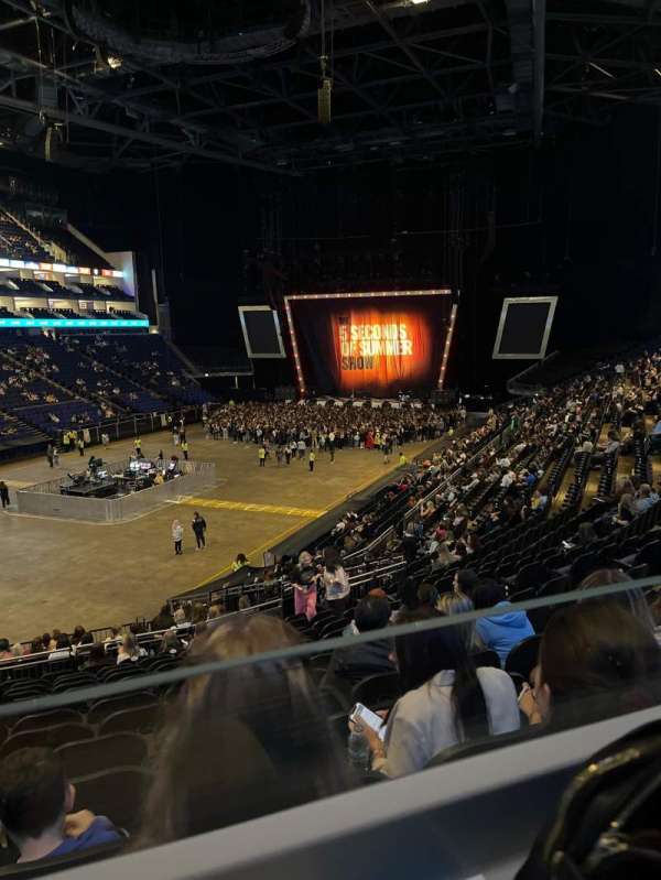 The O2, London, block: 109, row: ZZ, seat: 90