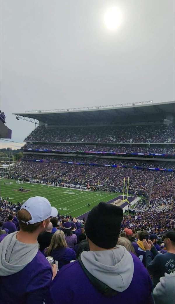 Husky Stadium, block: 224, row: 13, seat: 1-4